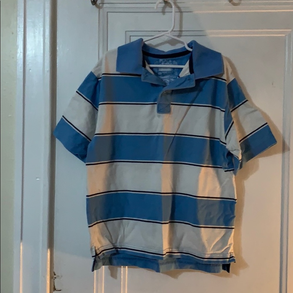 Boy's Polo, blue and white